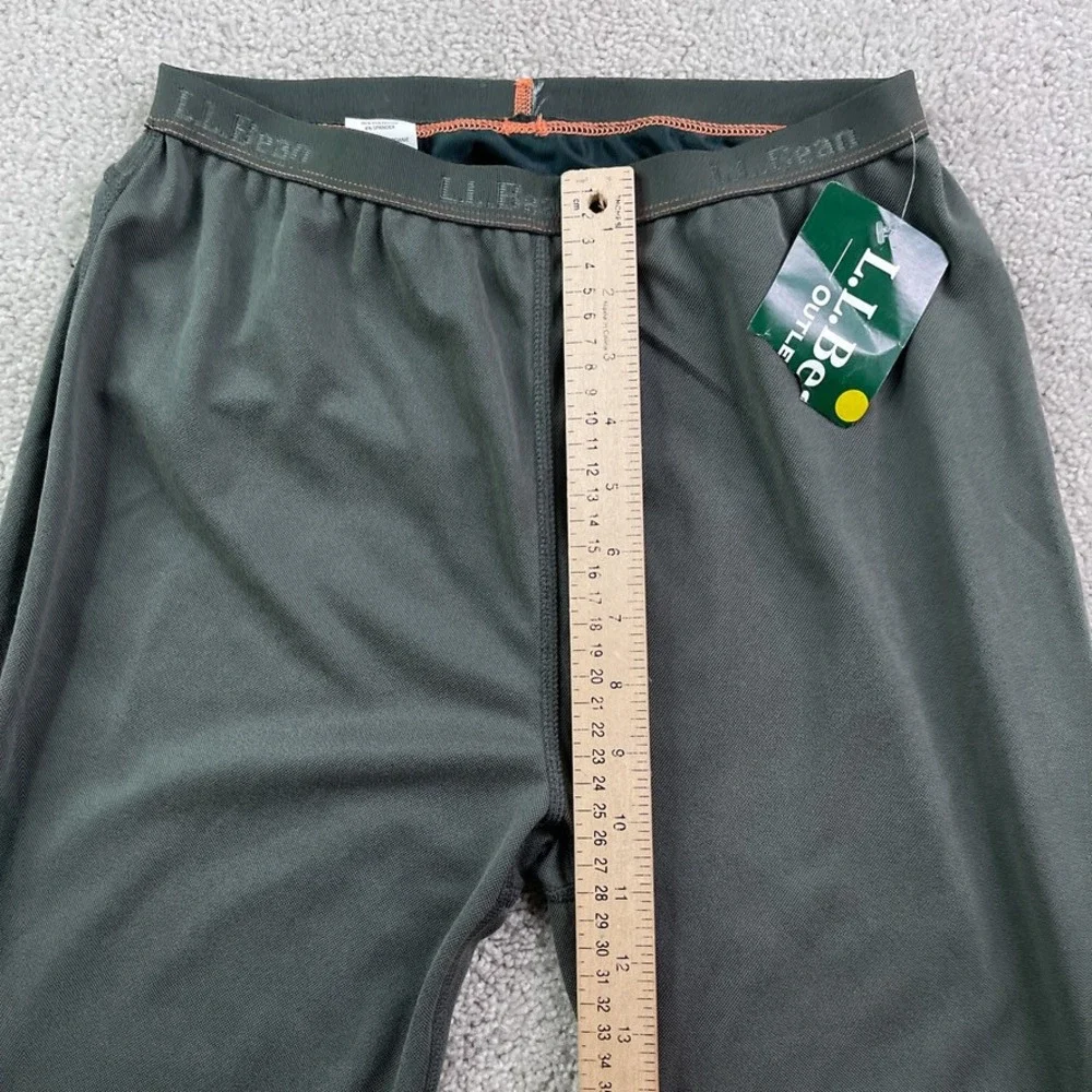 NEW LL Bean Pants Mens Small Gray Lightweight Base Layer Power Dry Leggings